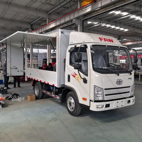 FAW 4X2 Rack Body Cargo Truck Euro2 Express Logistics
