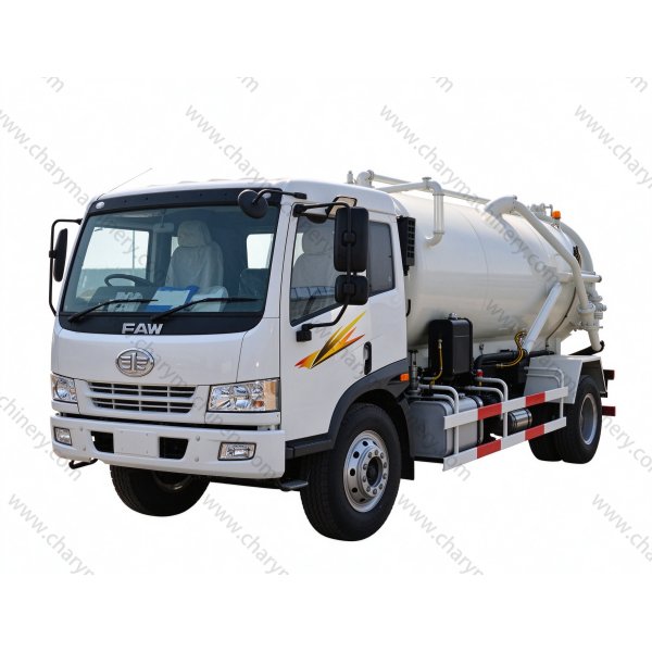 FAW J5K 4X2 10-12m³ Vacuum Sewage Suction Tank Truck