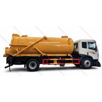 j5kFAW J5K 4X2 10-12m³ Vacuum Sewage Suction Tank Truck