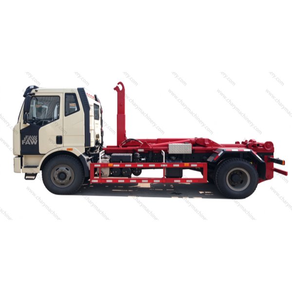 FAW J6P 4X2 Hook Arm Garbage Truck 
