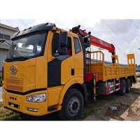 FAW J6P 6X4 350HP 12 Ton Truck Mounted Crane Boom Truck