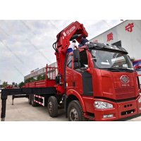FAW J6P 6X4 350HP 12 Ton Truck Mounted Crane Boom Truck