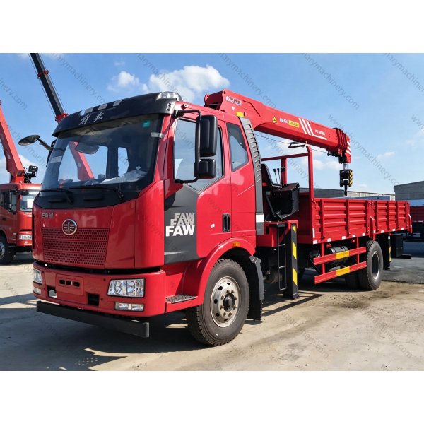 FAW J6P 6X4 350HP 12 Ton Truck Mounted Crane Boom Truck