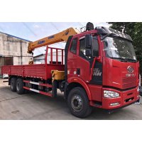 FAW J6P 6X4 350HP 12 Ton Truck Mounted Crane Boom Truck