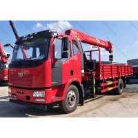 FAW J6P 6X4 350HP 12 Ton Truck Mounted Crane Boom Truck