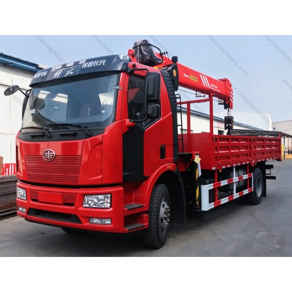 FAW J6P 6X4 350HP 12 Ton Truck Mounted Crane Boom Truck