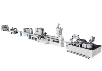 High speed internal flat dripper irrigation pipe production line