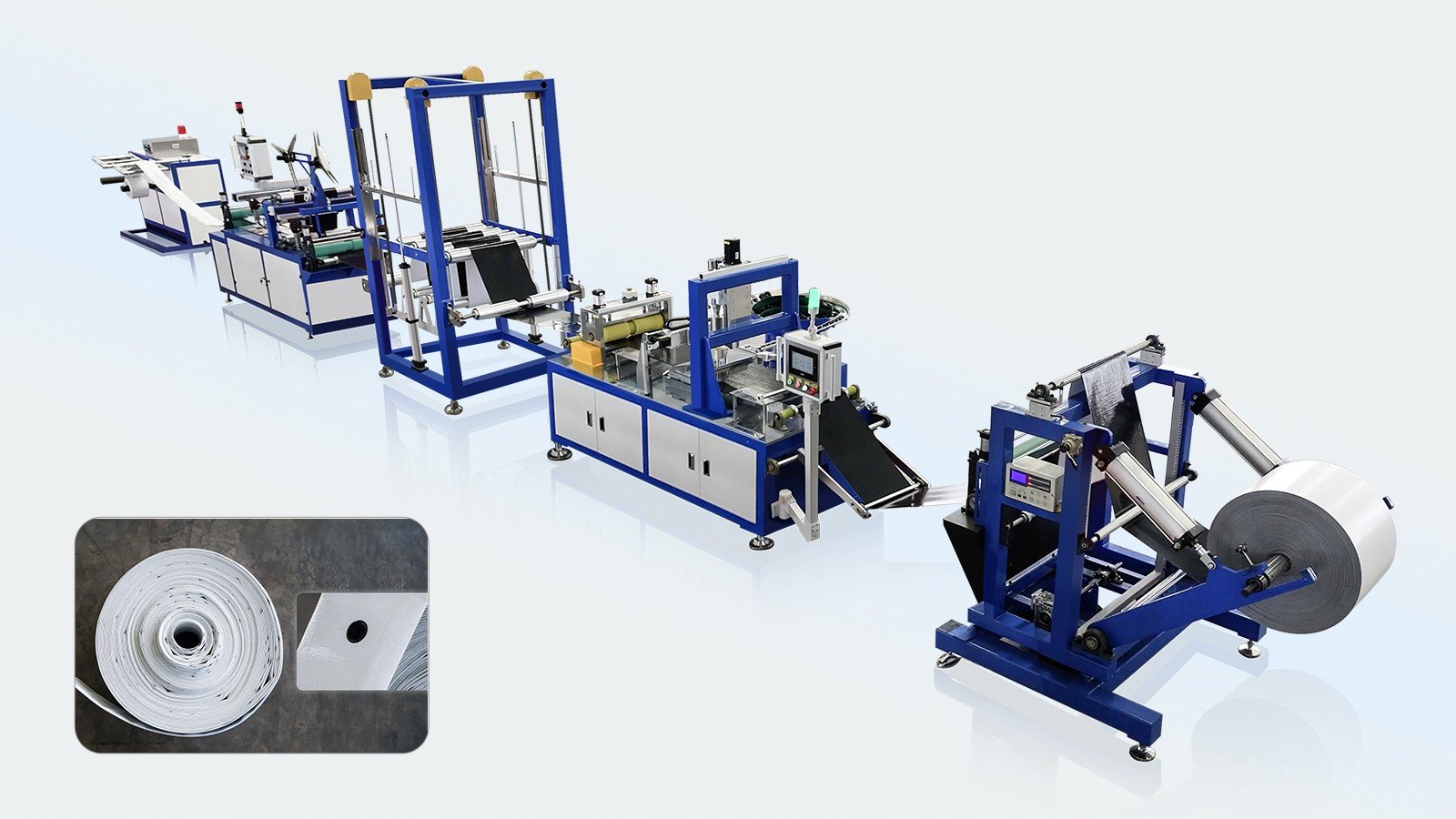 pre-welded outlet flexibe pipe production line