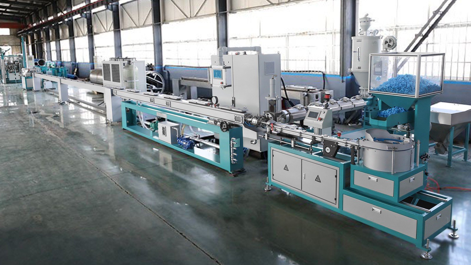 round dripper irrigation pipe production line