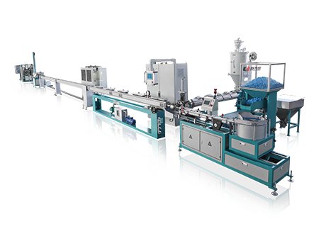 High speed cylindrical dripper irrigation pipe machine