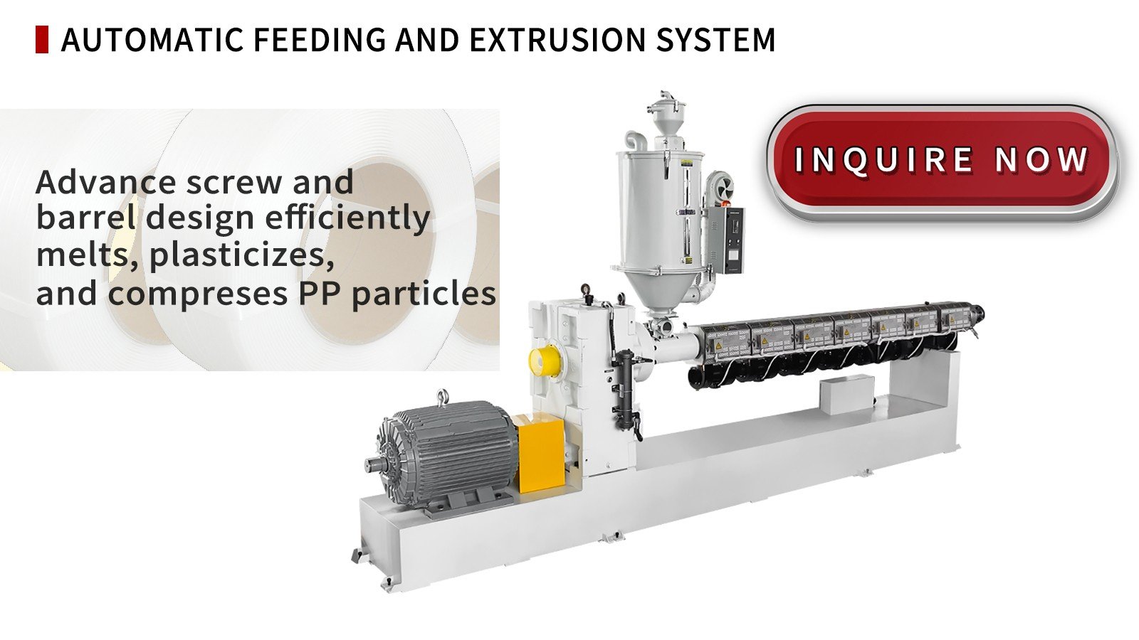 PP automatic feeding and extrusion inquire now