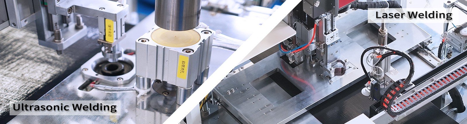 Laser welding and ultrasonic welding