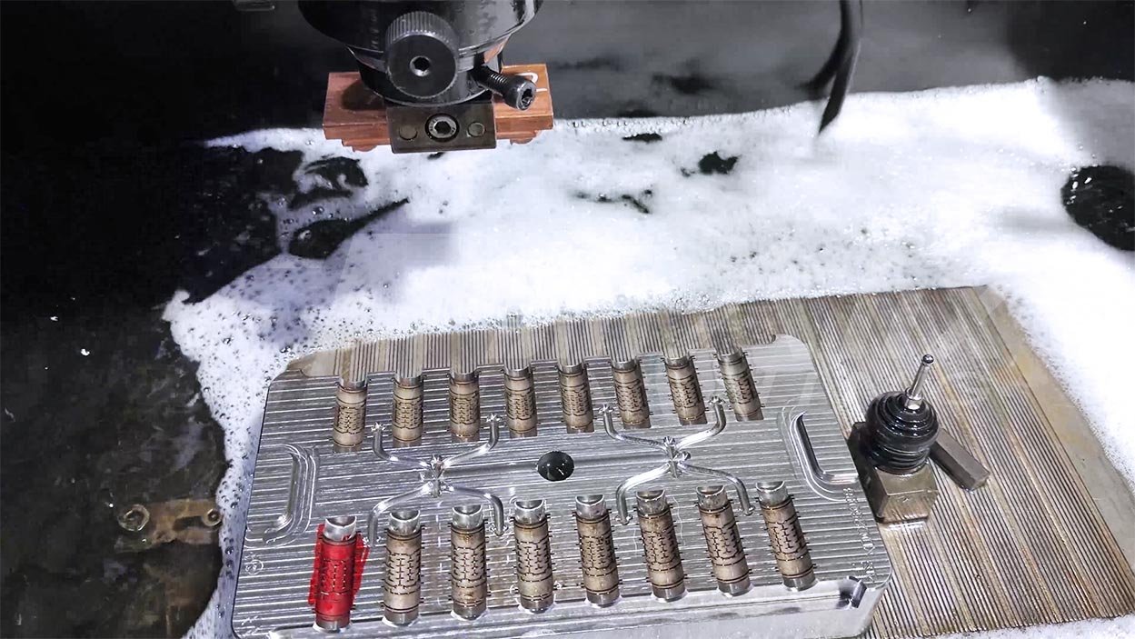irrigation round emitter mold