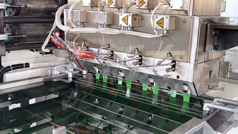 PET strapping band extrusion head