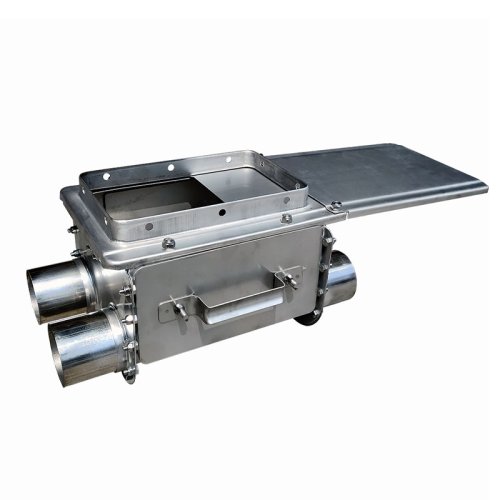 Spiral type double port feeding hopper