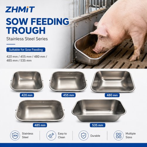 Sow Feeding Trough – Stainless Steel Series