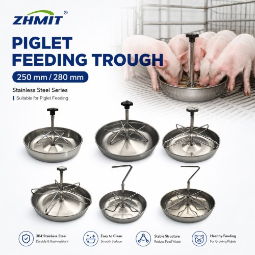 Piglet Feeding Trough – Stainless Steel 250mm / 280mm Series