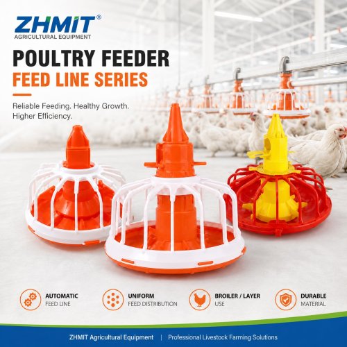 Poultry Feeder Feed Line for Automatic Chicken Feeding System
