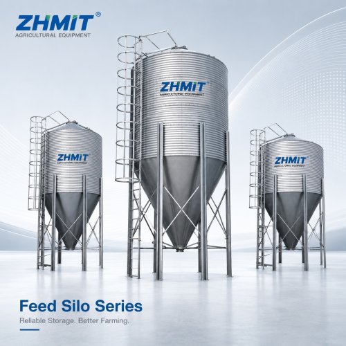 Feed Silo for Poultry & Pig Farm Feed Storage System