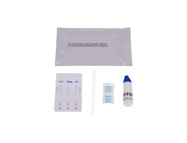3-in-1 Combo HIV-HCV-HbsAg Test