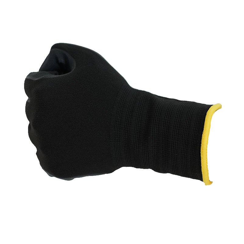 Nitrile foam nylon spandex comfort grip work gloves-90