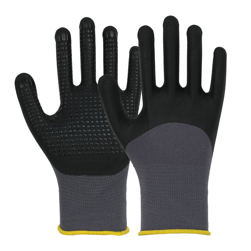 1102D-1 Dotted 3/4 dipping oil resistance glove-494