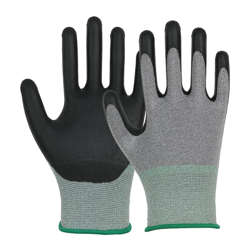  1106-4 Comfort grip Nitrile Sandy Nylon Spandex work gloves-503