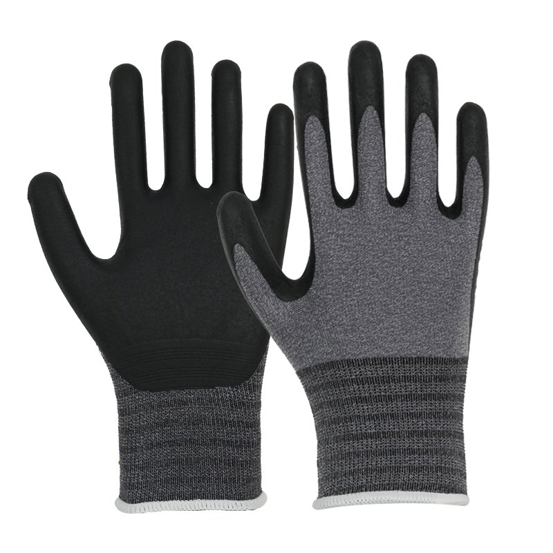1201C 15G ultra thin micro foam nitrile coating work gloves-511