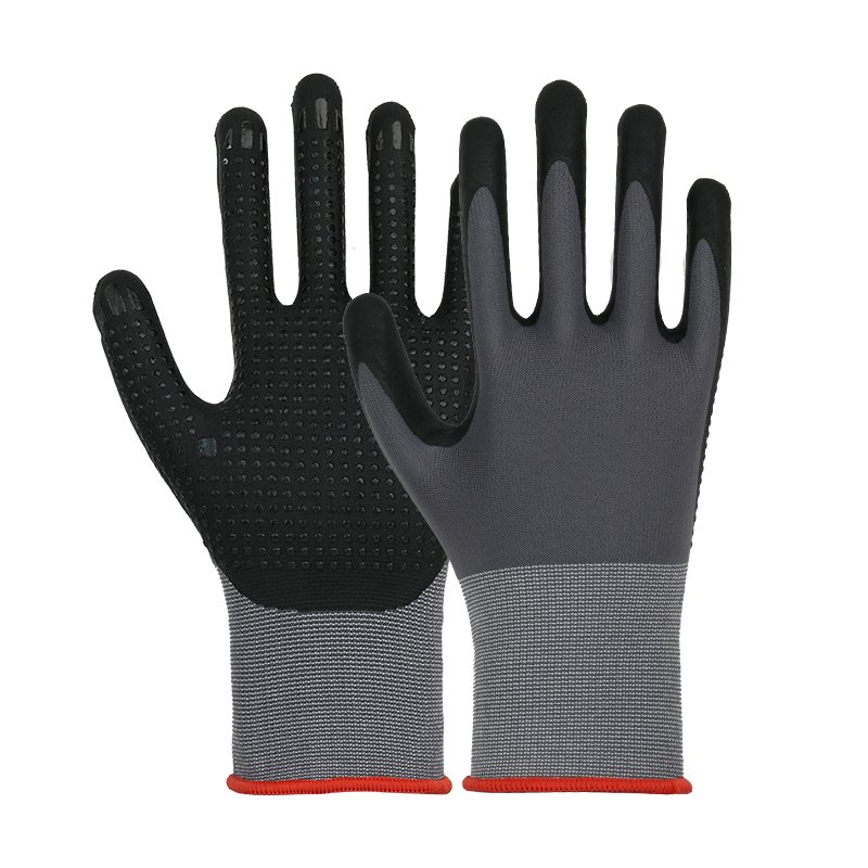 Nitrile foam with dots comfort grip ultra light work gloves -531