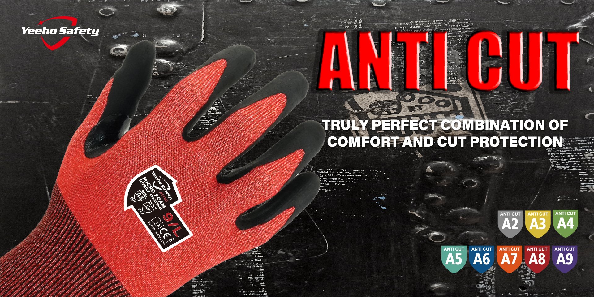 Safety Work GlovesHand protectionDipped work gloves supplier