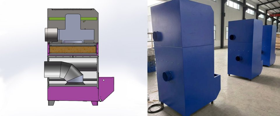 Customized industrial water filter dust collector for Korean customers
