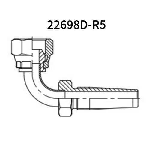 Elbow 90°BSP Female 60° cone Double Hex