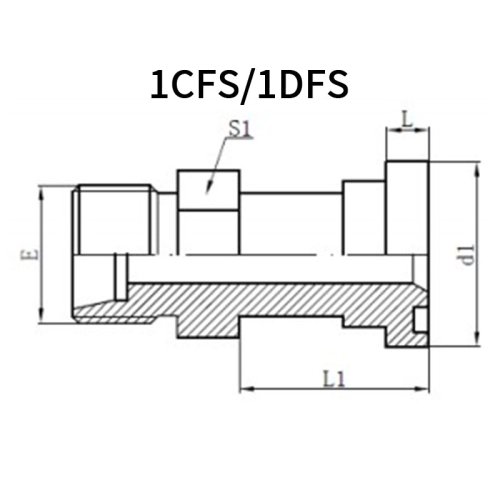 Metric Male L/H.T*Heavy Flange