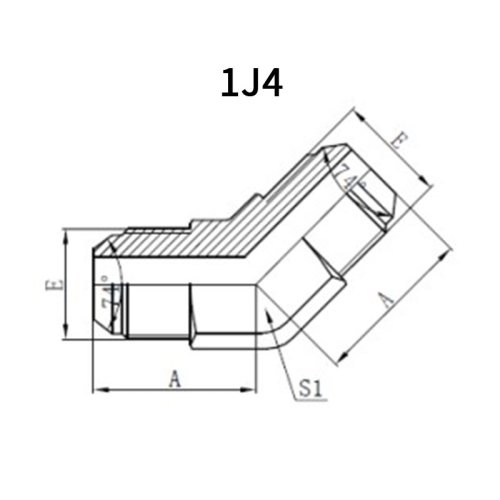 45°JIC Male*JIC Male