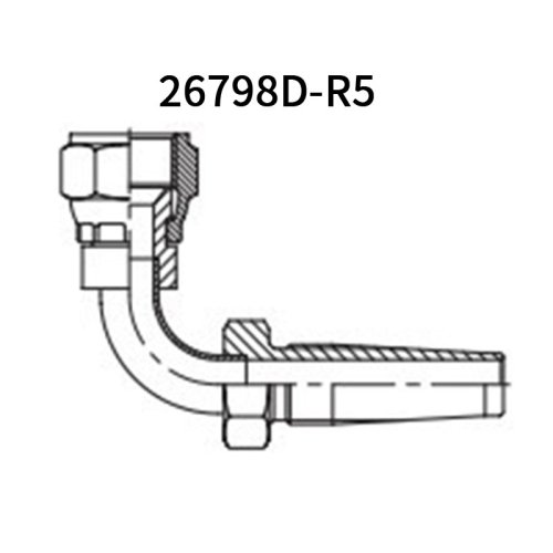 Elbow 90°JIC Female 74°cone Double Hex