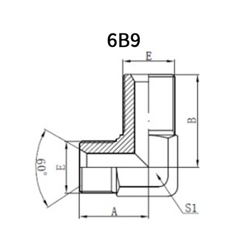 90°BSP Male Bulkhead