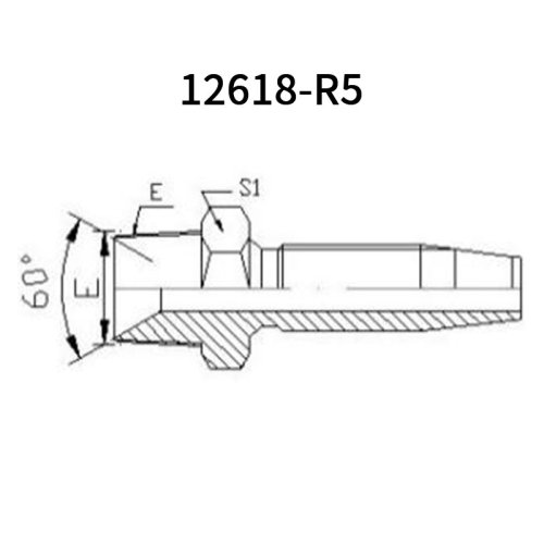 BSP Male 60°cone