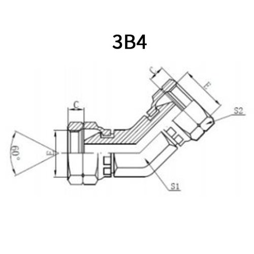 45°BSP Female*BSP Female