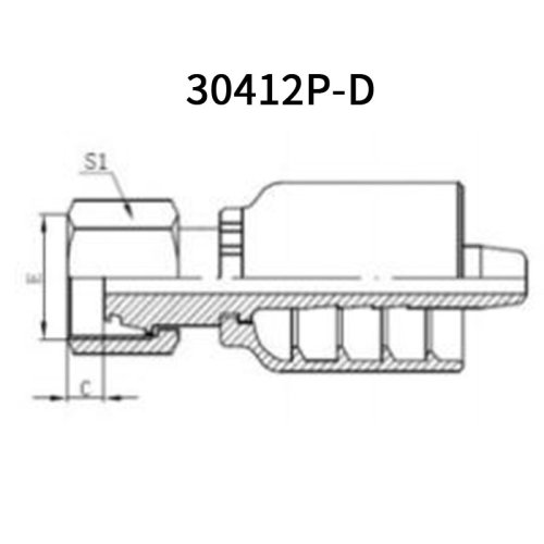 Metric Female 24° cone L.T. 