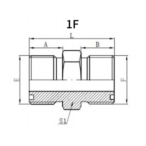 ORFS Male*ORFS Male+O-ring