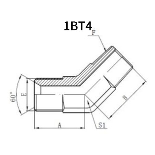 45°BSP Male*BSPT Male