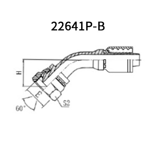 45° BSP Female 60° cone