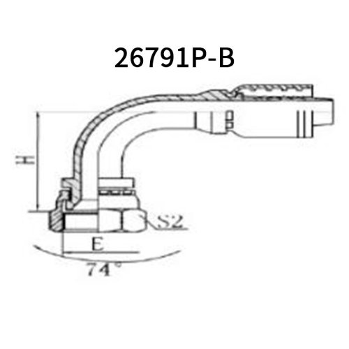 45° JIC Female 74° cone