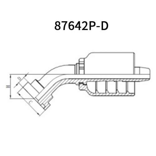 45°SAE Flange 6000psi  