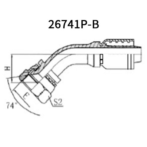 45° JIC Female 74° cone