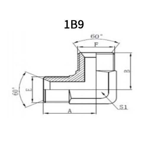 90°BSP Male * BSP Male