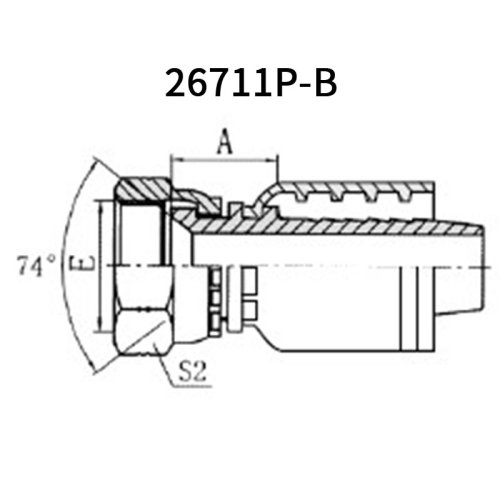 JIC Female  74° cone