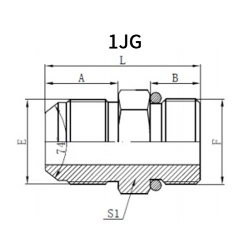 JIC Male*BSP Male with O-Ring