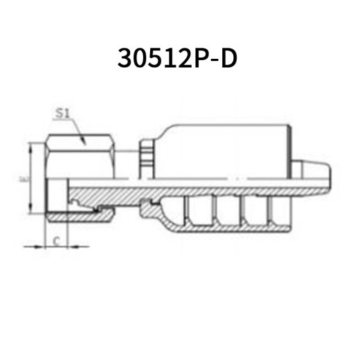 Metric Female 24° cone H.T. 