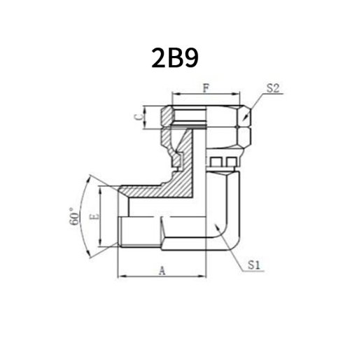 90° BSP Male* BSP Female